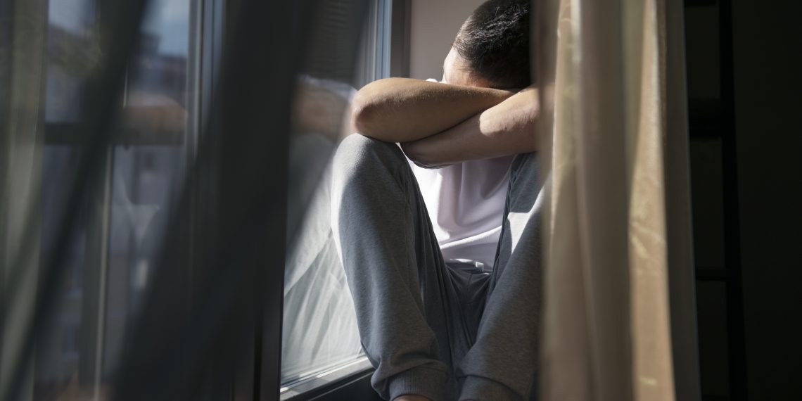 Jovem com depressão