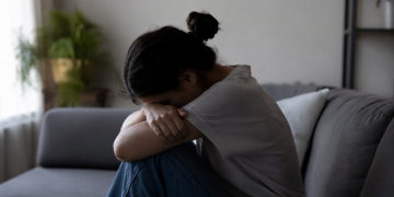 mulher com depressão